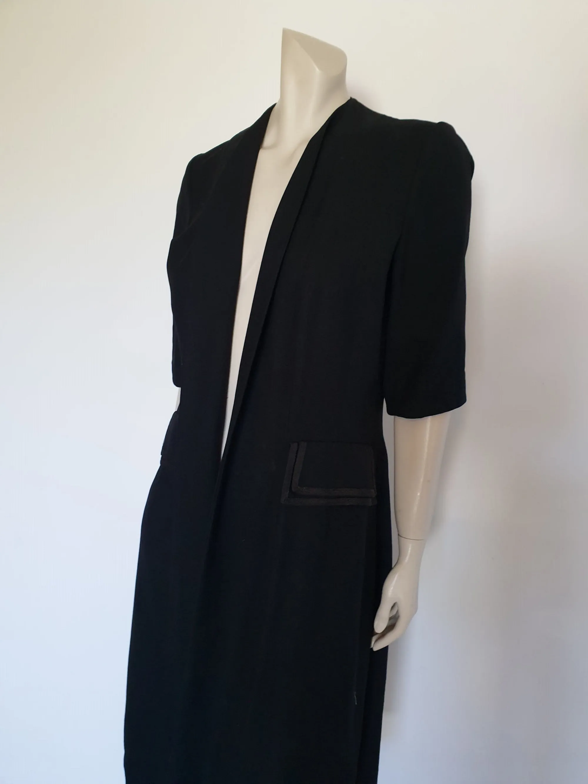 1940s Short Sleeved Coat by Vanstone - M