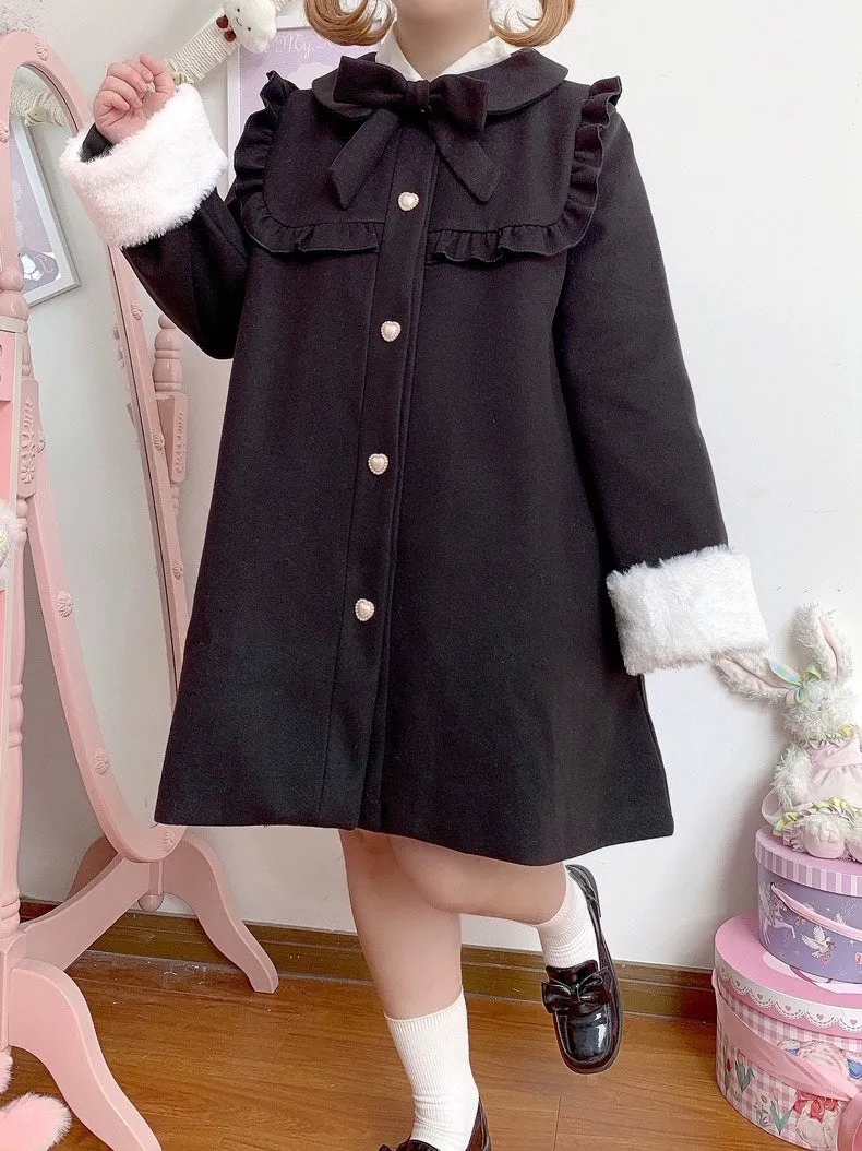 BigLolita~Miss Jenny~Plus Size Sweet Lolita Coat Woolen Lolita Coats