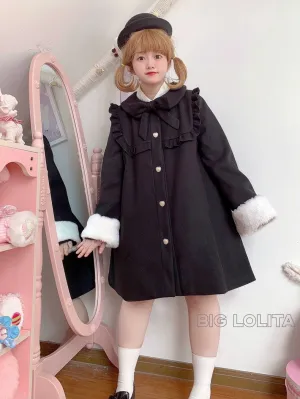 BigLolita~Miss Jenny~Plus Size Sweet Lolita Coat Woolen Lolita Coats