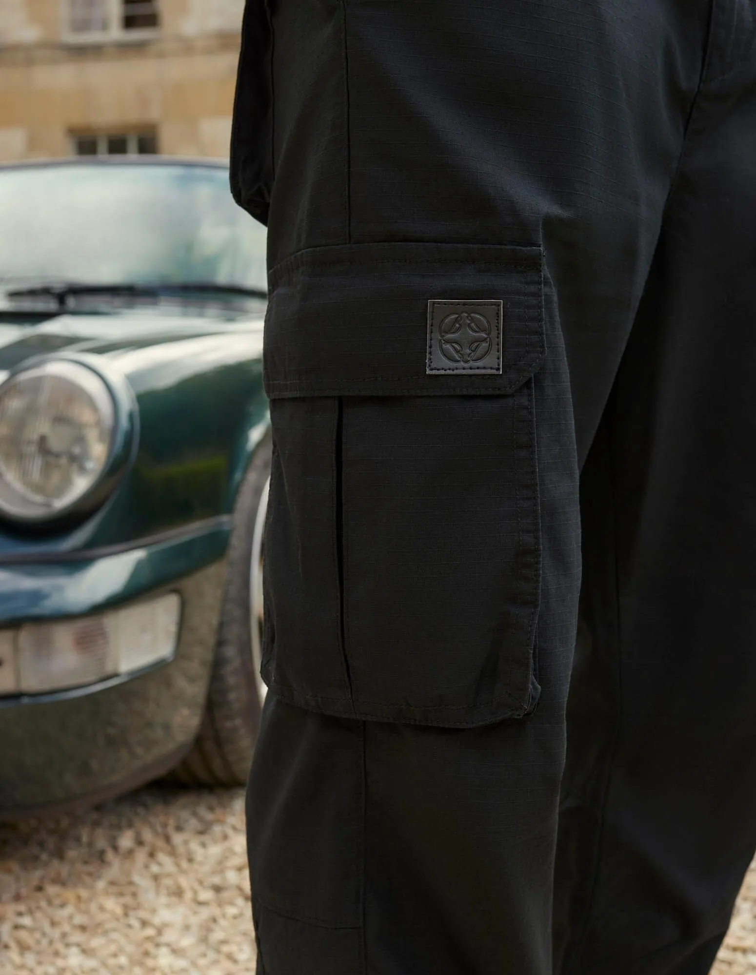 Black Ripstop Cargo
