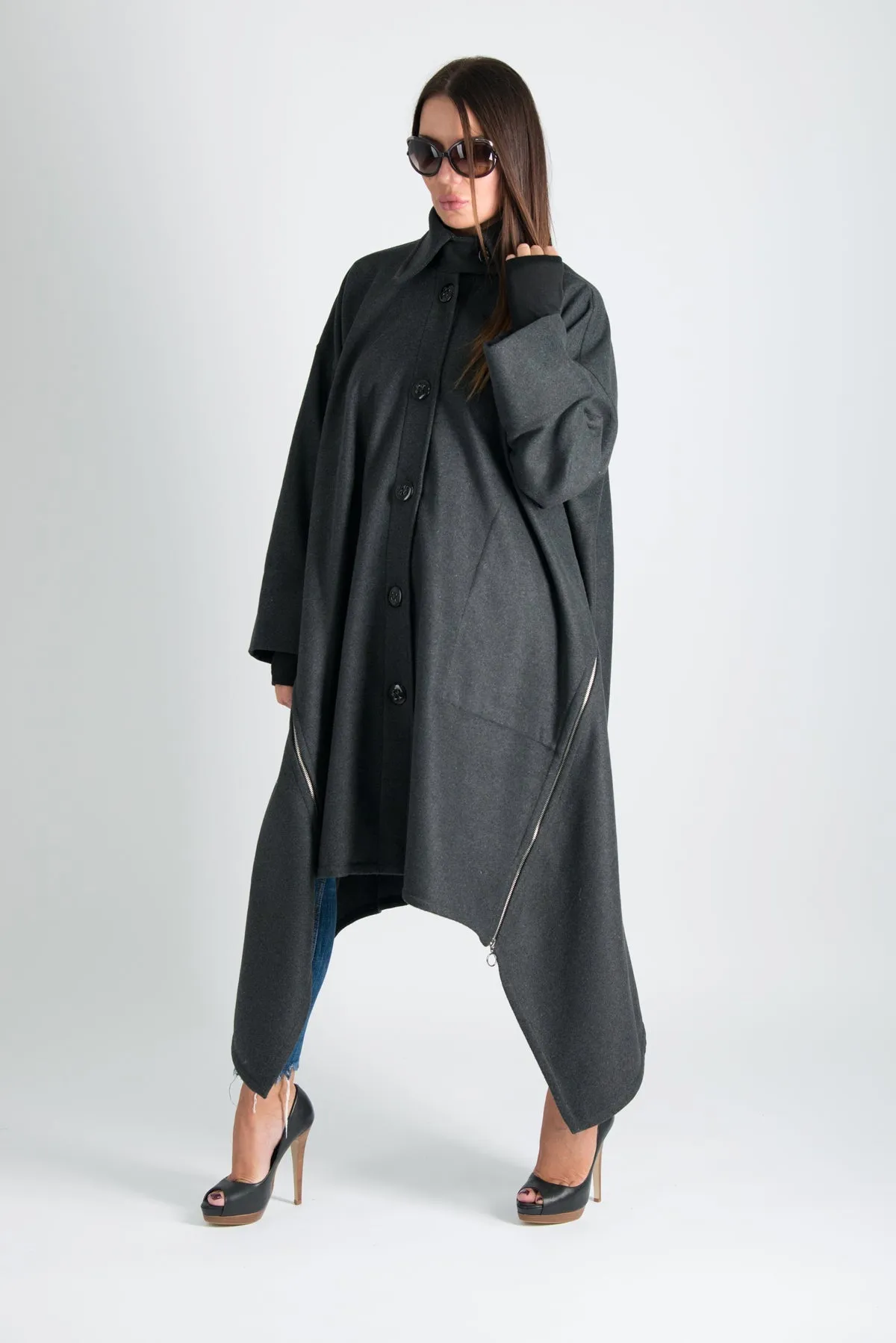 FEDERICA Dark grey Winter women Coat ON SALE