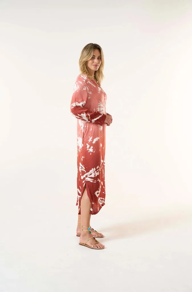 One Season Llew Marrakesh Maxi Dress in Terracotta
