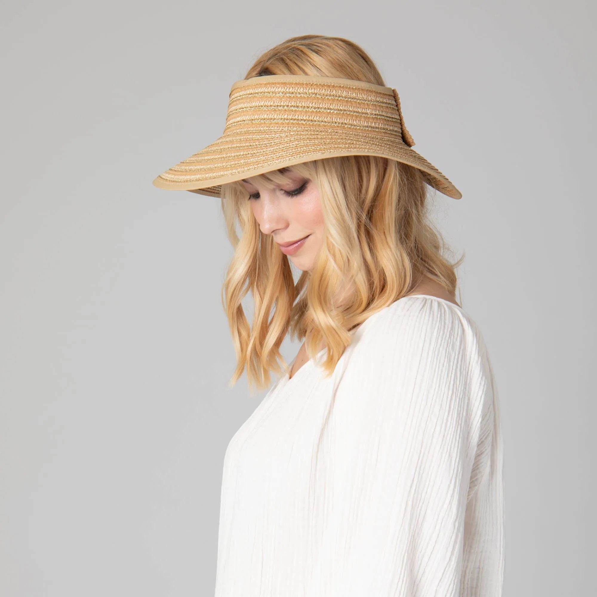 Women's Ultrabraid Packable Rollup Visor with Bow